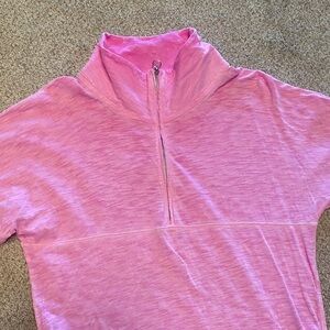 PINK Victoria's Secret Light Pink Quarter-Zip Top